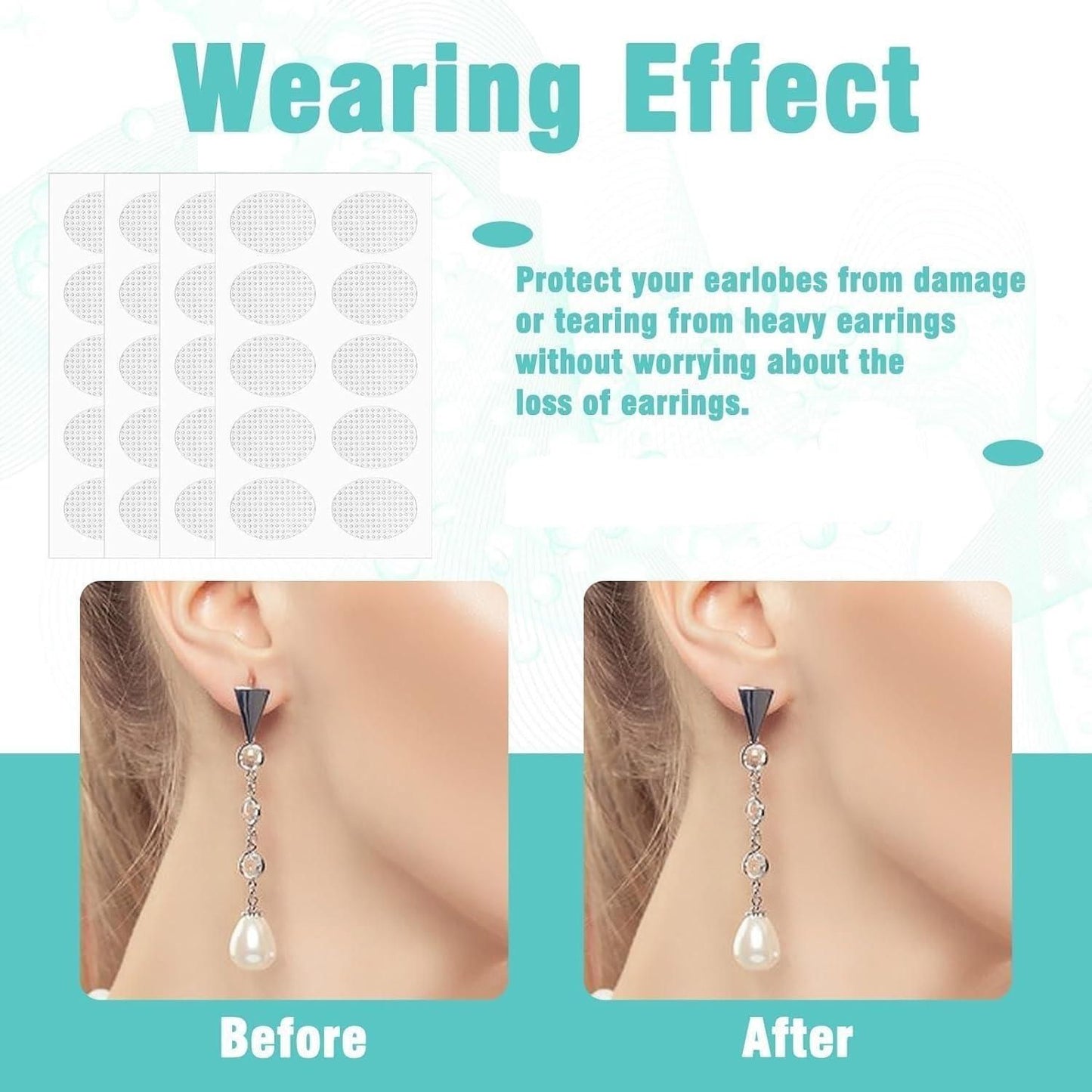 Earlobe Support Patches (100 PCS)