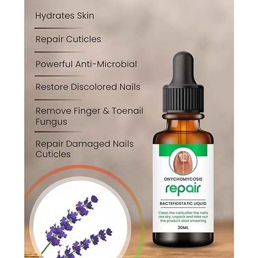 Professional Nail Repair Serum - 100% Natural, Anti-Infective, Fungal Infection Removal, 30ML