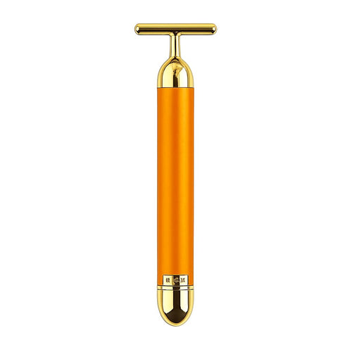 24K Gold T-Shape Vibrating Face Massager