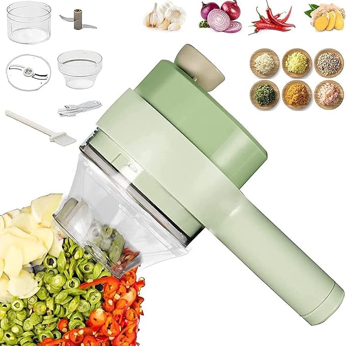 4 in 1 Portable Electric Vegetable Cutter