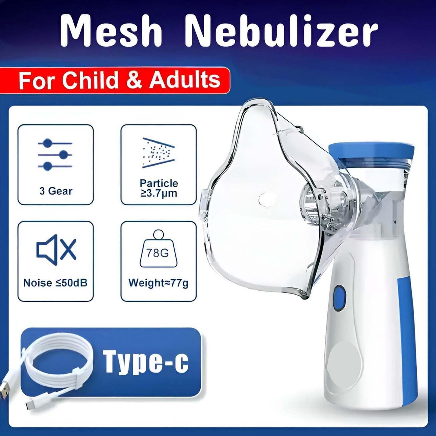 PureBreath™ – Compact Nebulizer | Gentle Vapour | Safe Relief Anytime, Anywhere