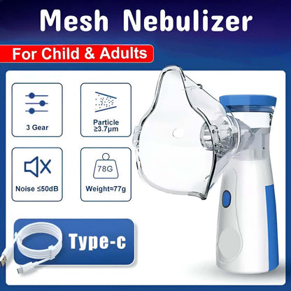 PureBreath™ – Compact Nebulizer | Gentle Vapour | Safe Relief Anytime, Anywhere