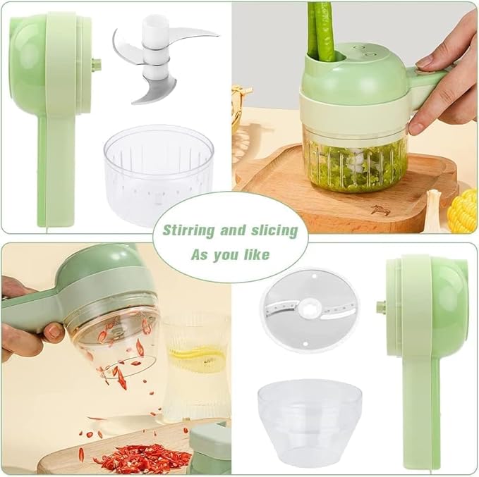 4 in 1 Portable Electric Vegetable Cutter