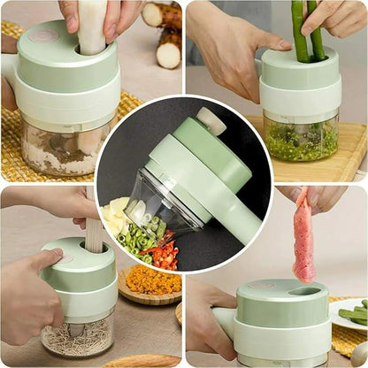 4 in 1 Portable Electric Vegetable Cutter